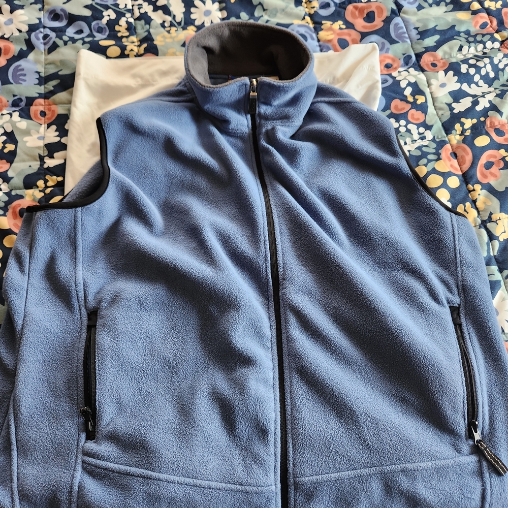 Women's Blue Fleece Vest